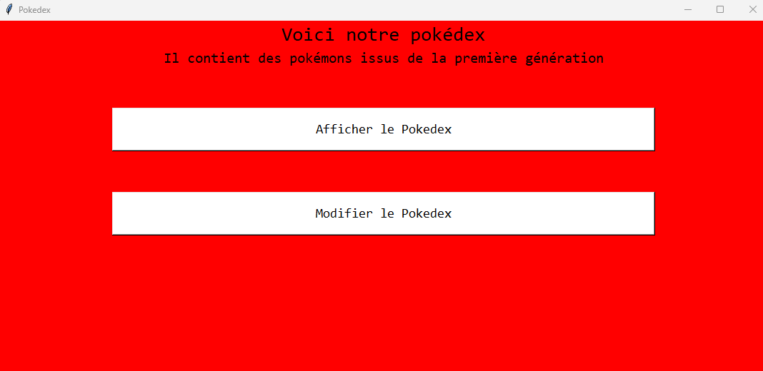 interface graphique